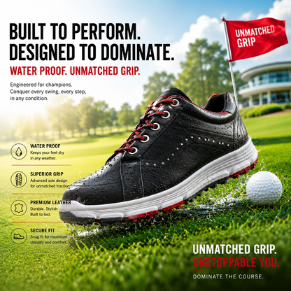 Apex Grip™ | Premium Waterproof Golf Shoes