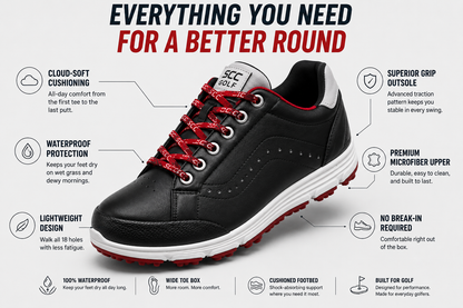 Apex Grip™ | Premium Waterproof Golf Shoes